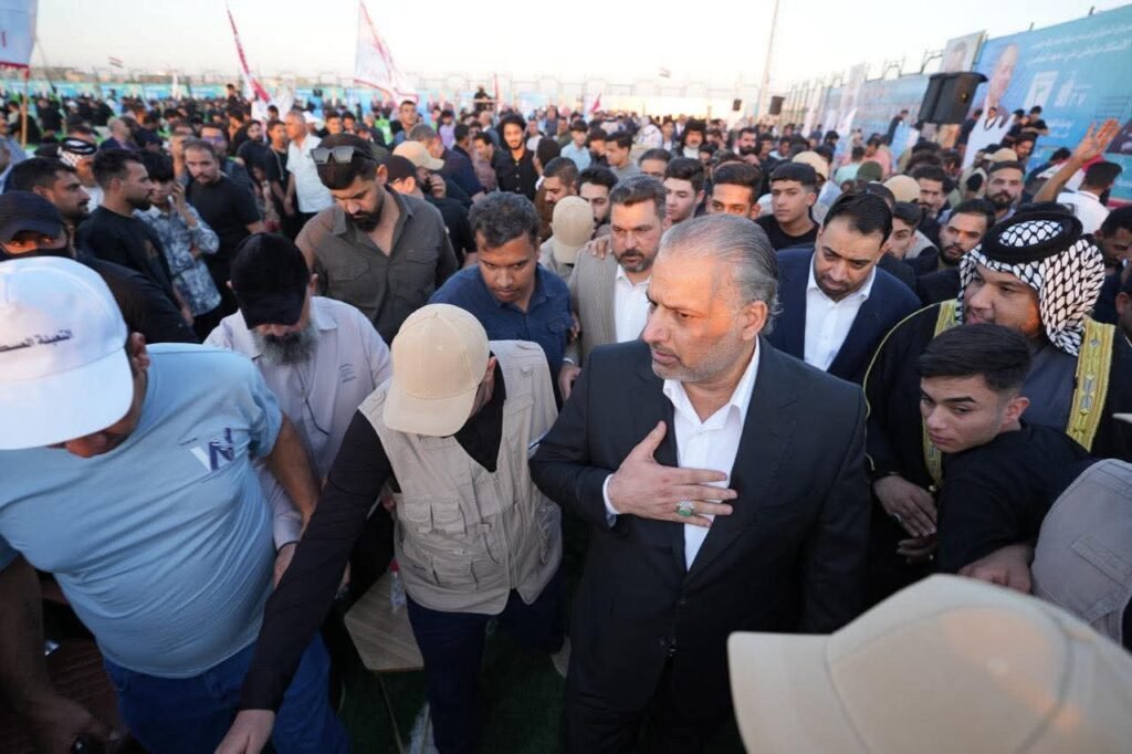 مجاميع كبيرة من وحهاء وشيوخ ميسان يحضرون المهرجان الجماهيري للمرشح مرتضى الساعدي ويؤكدون دعمهم الكامل له في الانتخابات